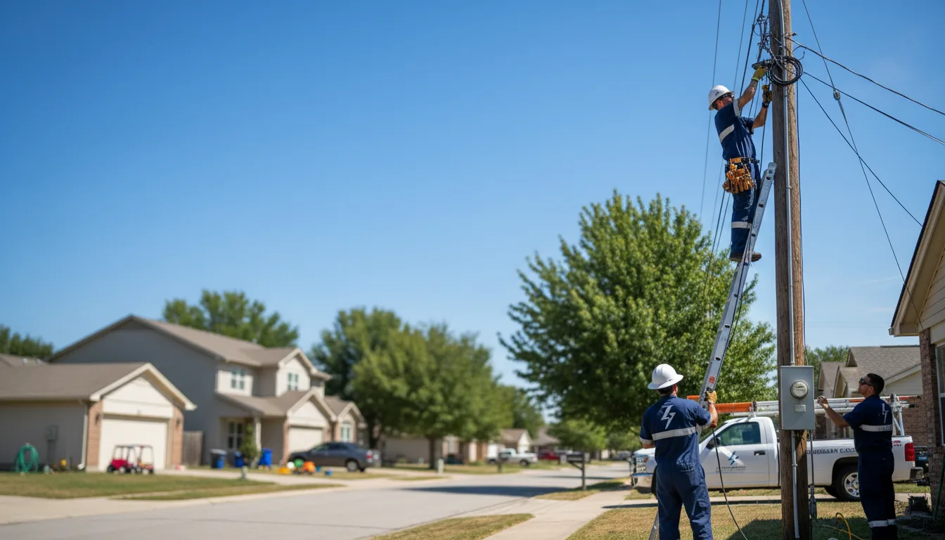 Residential electrician providing installation services in Clarkfield, MN